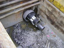 Bore with pipe pushed through